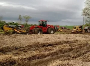 farm field excavation carlyle illinois